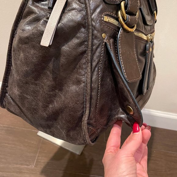 Auc Chloe Bay Brown leather Large Satchel/handbag - Picture 14 of 16